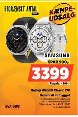 Power SAMSUNG Galaxy Watch8 Classic LTE SML505FZKAEUB tilbud