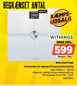 Power Body Smart vægt WBS13WH tilbud