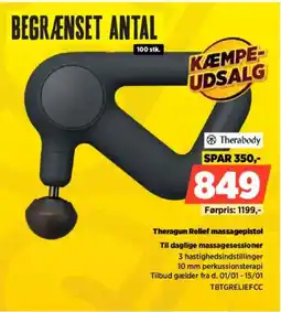 Power Theragun Relief massagepistol TBTGRELIEFCC tilbud
