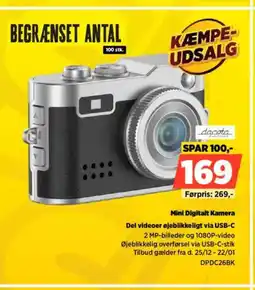Power Mini Digitalt Kamera DPDC26BK tilbud