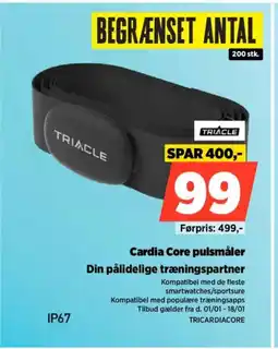 Power TRIACLE Cardia Core pulsmåler TRICARDIACORE tilbud