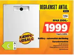 Power Beko Opvaskemaskine BDUN26P44W tilbud