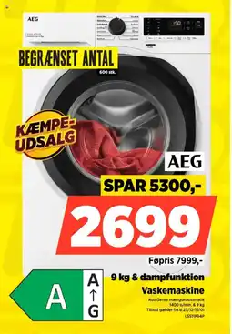 Power AEG Vaskemaskine LS511P94P tilbud