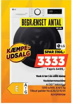 Power LG Vasketørremaskine P2Y5PRPOW tilbud