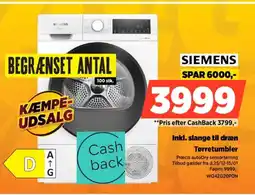Power SIEMENS Tørretumbler WQ42G20PDN tilbud