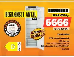 Power LIEBHERR 177,2 cm int. fryseskab IRD5100 tilbud