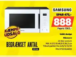 Power SAMSUNG Mikroovn MS23T5018AWEE tilbud