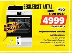 Power AEG Stegetermometer & induktion CIB6662BBW tilbud