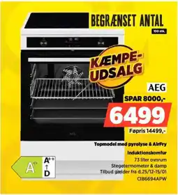 Power AEG Induktionskomfur CIB6694APW tilbud