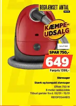 Power NILFISK Støvsuger RB10P05AHB15 tilbud