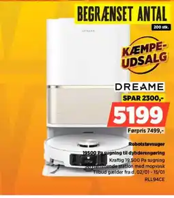 Power DREAME Robotstøvsuger RLL94CE tilbud