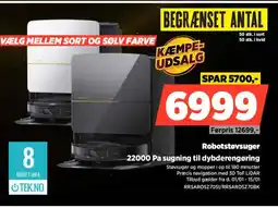 Power Robotstøvsuger RRSAROSZ70SI/RRSAROSZ70BK tilbud