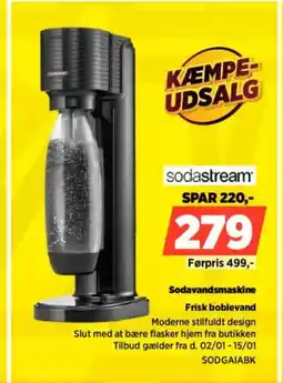 Power Sodavandsmaskine SODGAIABK tilbud