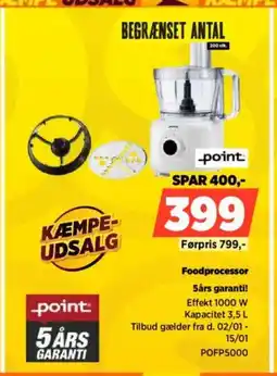 Power Point Foodprocessor POFP5000 tilbud