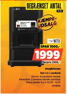 Power CHEF MATTEO Iskugleformer SPHERE tilbud