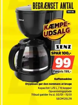 Power SENZ Kaffemaskine SECM125LTR tilbud