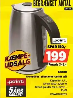 Power Point Elkedel POWK0142011 tilbud