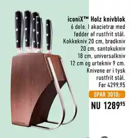 Imerco iconiX Holz knivblok tilbud