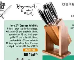Imerco iconiX Drenhen knivblok tilbud