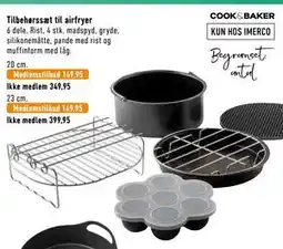 Imerco Tilbehørssæt til airfryer, Medlemspris tilbud