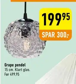 Imerco Grape pendel tilbud