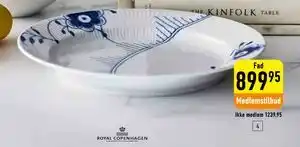 Blå Mega Riflet fad 033 cm