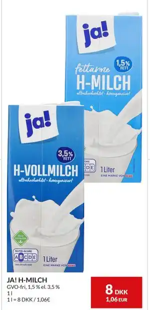 Nielsen's Discount JA! H-MILCH tilbud