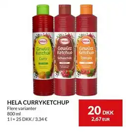 Nielsen's Discount HELA CURRYKETCHUP tilbud