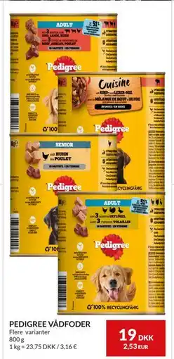 Nielsen's Discount PEDIGREE VÅDFODER tilbud
