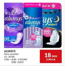 Nielsen's Discount ALWAYS tilbud