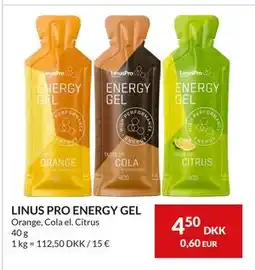 Nielsen's Discount LINUS PRO ENERGY GEL tilbud