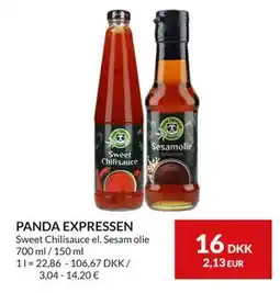 Nielsen's Discount Sweet Chilisauce el. Sesam olie 700 ml / 150 ml tilbud