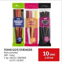 Nielsen's Discount TOMS GO’E STÆNGER tilbud