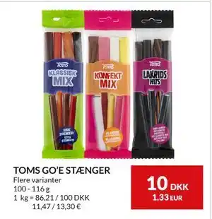 Nielsen's Discount TOMS GO’E STÆNGER tilbud
