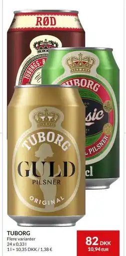 Nielsen's Discount TUBORG tilbud