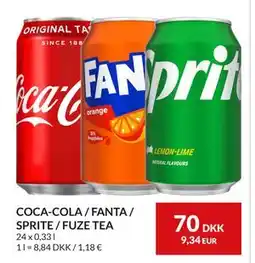 Nielsen's Discount COCA-COLA / FANTA / SPRITE / FUZE TEA tilbud