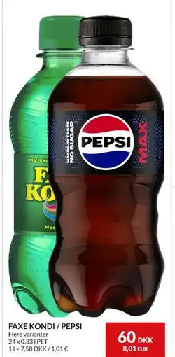 Nielsen's Discount FAXE KONDI / PEPSI tilbud