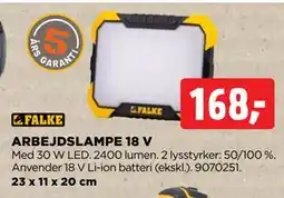 jem & fix ARBEJDSLAMPE 18 V tilbud