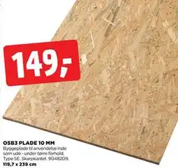 jem & fix OSB3 PLADE 10 MM tilbud