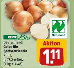 REWE DE Gelbe Bio Speisezwiebeln tilbud