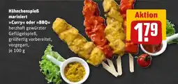 REWE DE Hähnchenspieẞ mariniert Curry oder BBQ tilbud