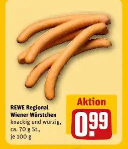 REWE DE REWE Regional Wiener Würstchen tilbud