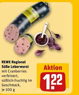 REWE DE REWE Regional Süße Leberwurst tilbud
