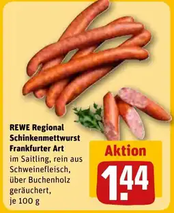 REWE DE REWE Regional Schinkenmettwurst Frankfurter Art tilbud
