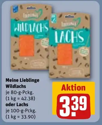 REWE DE Meine Lieblinge Wildlachs oder Lachs tilbud