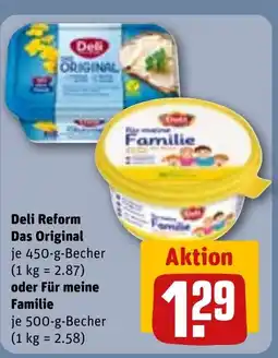 REWE DE Deli Reform Das Original oder Für meine Familie tilbud