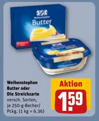 REWE DE Weihenstephan Butter oder Die Streichzarte tilbud