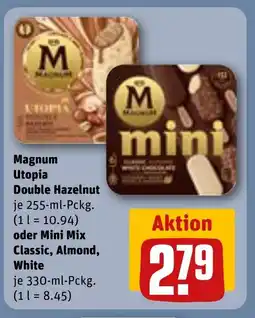 REWE DE Magnum Utopia Double Hazelnut oder Mini Mix Classic, Almond, White tilbud