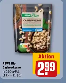 REWE DE REWE Bio Cashewkerne tilbud