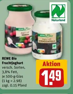 REWE DE REWE Bio Fruchtjoghurt tilbud